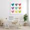 Stupell Industries Watercolor Cute Hearts Love Canvas Wall Art